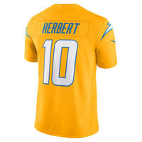 Los Angeles Chargers Justin Herbert Nike Gold Alternate Charger Power Vapor F.U.S.E. Limited Jersey