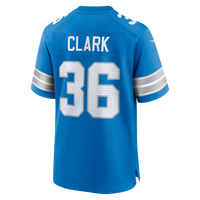 Detroit Lions Chuck Clark Nike Blue Team Game Jersey