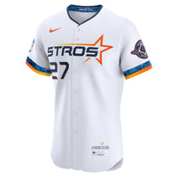 Houston Astros Jose Altuve Nike White 2025 City Connect Elite Player Jersey