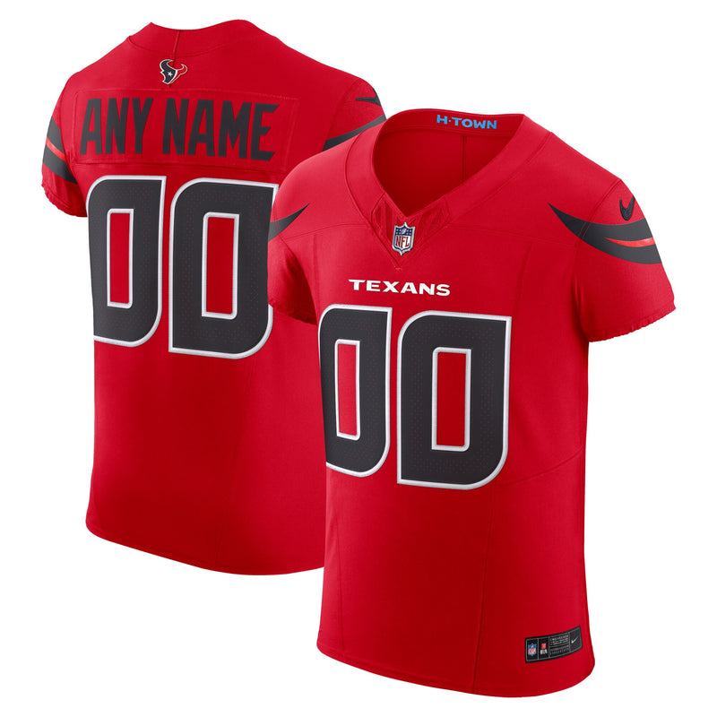 Houston Texans Nike Red Alternate Vapor F.U.S.E. Elite Custom Jersey