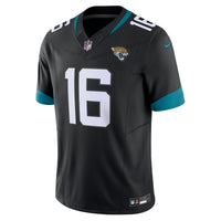 Jacksonville Jaguars Trevor Lawrence Nike Black Vapor F.U.S.E. Limited Jersey