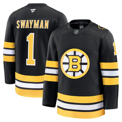 Boston Bruins Jeremy Swayman Fanatics Black Home Premium Jersey