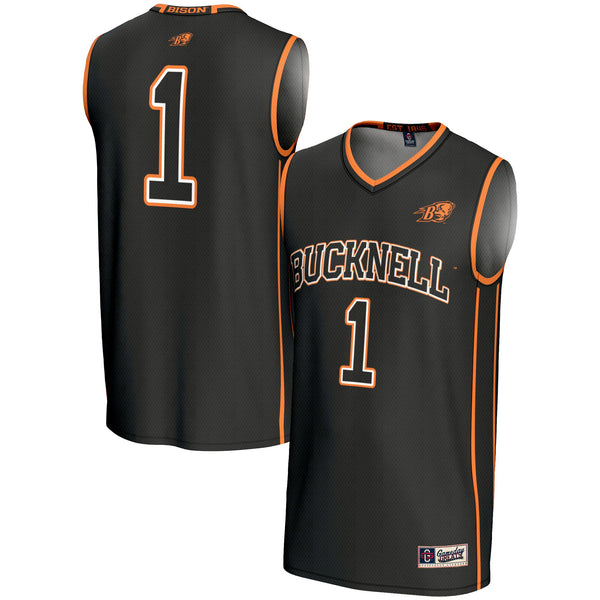 #1 Bucknell Bison GameDay Greats Lightweight Basketball Fashion Jersey - Black