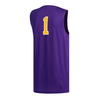#1 ECU Pirates adidas Replica Basketball Jersey - Purple