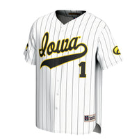 GameDay Greats White Iowa Hawkeyes Lightweight Collegiate Baseball Fashion Jersey