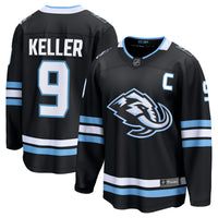 Utah Mammoth Clayton Keller Fanatics Black Home Breakaway Player Jersey