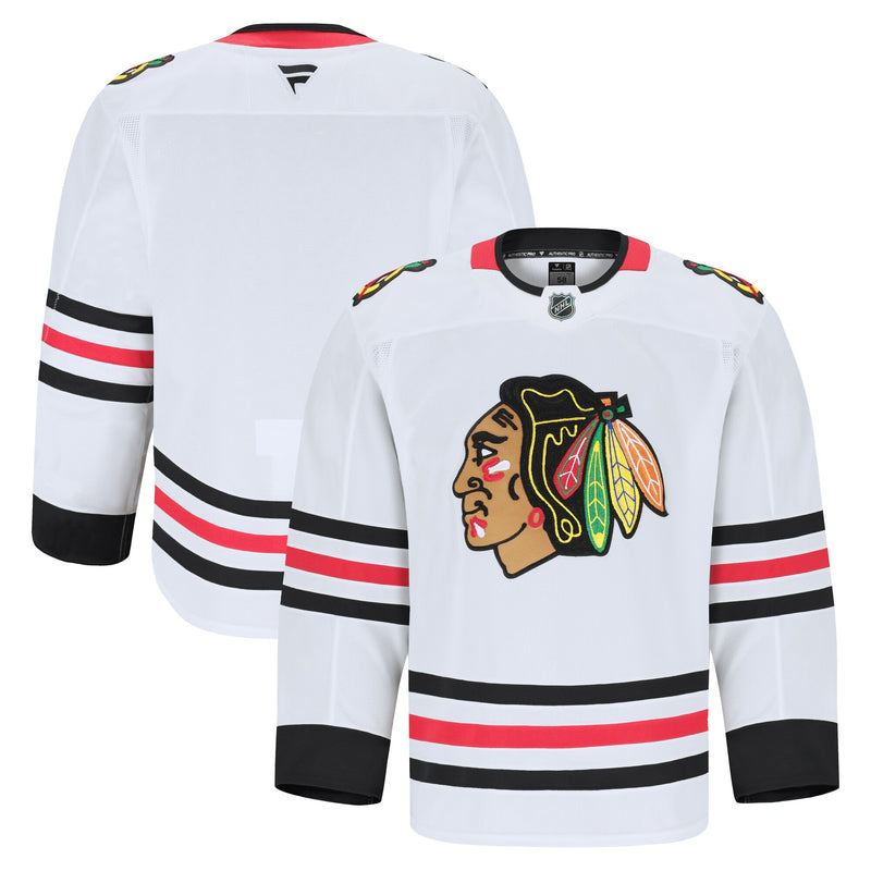 Chicago Blackhawks Fanatics White Away Authentic Pro Jersey