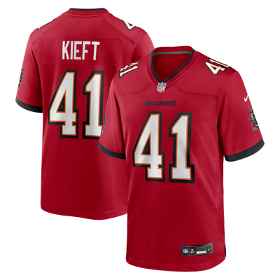 Tampa Bay Buccaneers Ko Kieft Nike Red Game Player Jersey