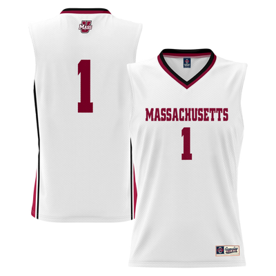 #1 UMass Minutemen GameDay Greats Lightweight Basketball Jersey - White