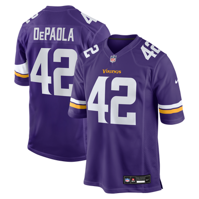 Minnesota Vikings Andrew DePaola Nike Purple Game Jersey