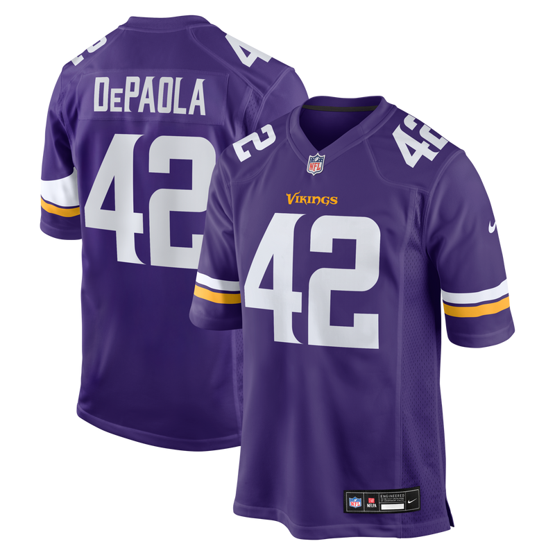 Minnesota Vikings Andrew DePaola Nike Purple Game Jersey