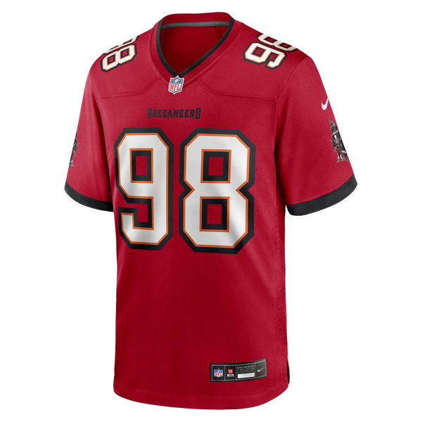 Tampa Bay Buccaneers Anthony Nelson Nike Red Game Jersey