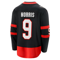 Ottawa Senators Josh Norris Fanatics Black Home Breakaway Jersey