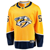 Nashville Predators Erik Haula Fanatics Gold Home Breakaway Jersey