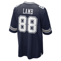 Dallas Cowboys CeeDee Lamb Nike Navy Game Jersey