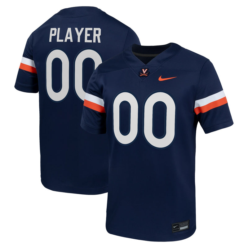 Virginia Cavaliers Nike NIL Pick-A-Player Football Game Jersey - Navy