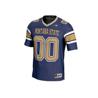 GameDay Greats Navy Montana State Bobcats Lightweight Football Fashion Jersey