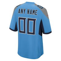 Tennessee Titans Nike Light Blue Alternate Custom Game Jersey