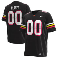 Maryland Terrapins Under Armour Alternate NIL Pick-A-Player Replica Football Jersey - Black