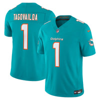 Miami Dolphins Tua Tagovailoa Nike Aqua Team Vapor F.U.S.E. Stitched Limited Jersey