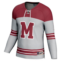 #1 UMass Minutemen GameDay Greats Hockey Fashion Jersey - Gray