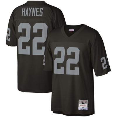 Las Vegas Raiders Mike Haynes Mitchell & Ness Black Legacy Replica Jersey
