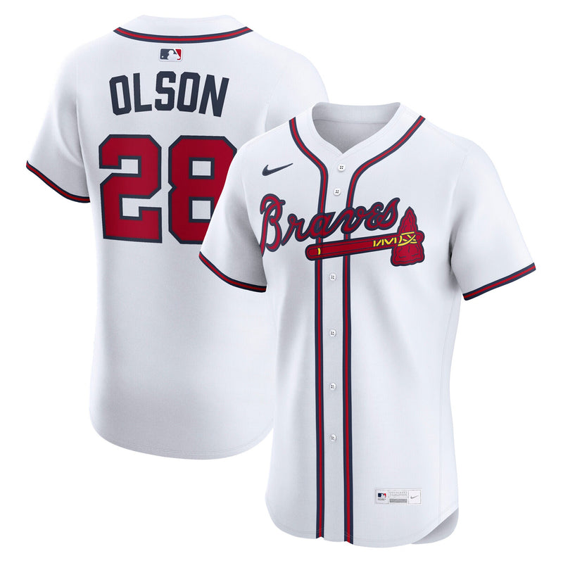 Atlanta Braves Matt Olson Nike White Home Elite Player Jersey
