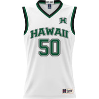 #50 Hawaii Rainbow Warriors GameDay Greats Lightweight Basketball Jersey - White