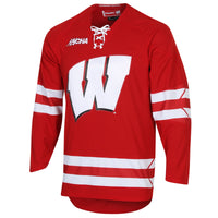 Wisconsin Badgers Under Armour Replica Hockey Jersey - Red