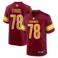 Washington Commanders Laremy Tunsil Nike Burgundy Team Game Jersey