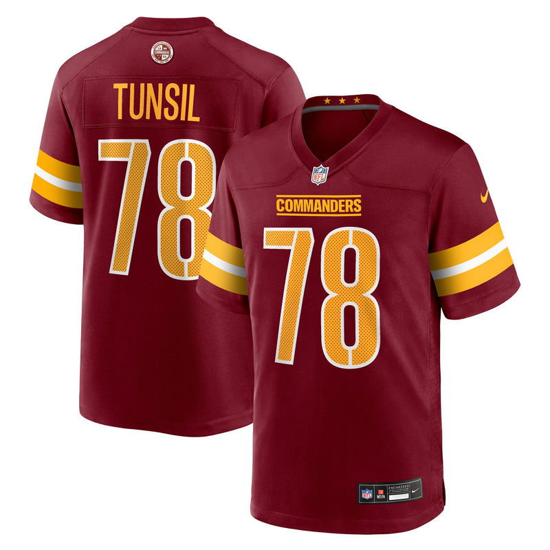 Washington Commanders Laremy Tunsil Nike Burgundy Team Game Jersey