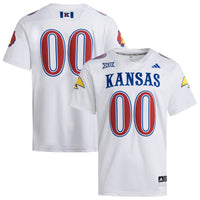#00 Kansas Jayhawks adidas Premier Strategy Jersey - White