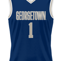 #1 Georgetown Hoyas GameDay Greats Lightweight Basketball Jersey - Navy