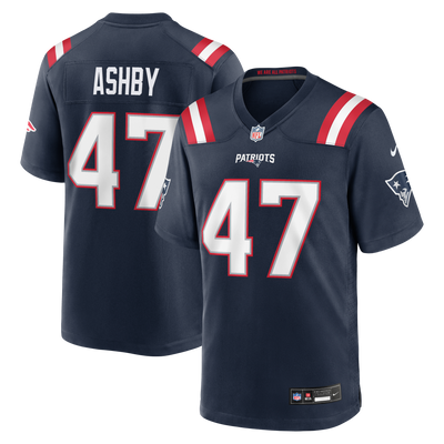New England Patriots Julian Ashby Nike Navy Team Game Jersey