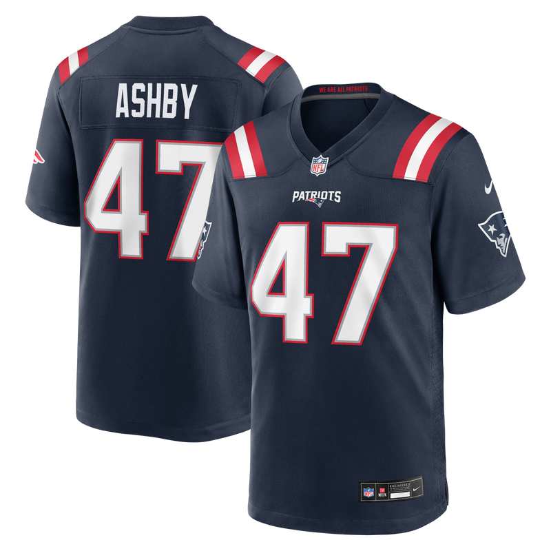 New England Patriots Julian Ashby Nike Navy Team Game Jersey