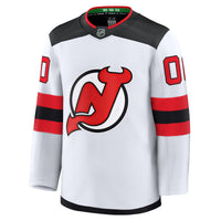 New Jersey Devils Fanatics White Away Premium Custom Jersey