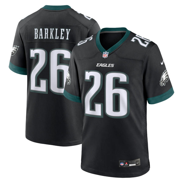 Philadelphia Eagles Saquon Barkley Nike Black Alternate Game Jersey