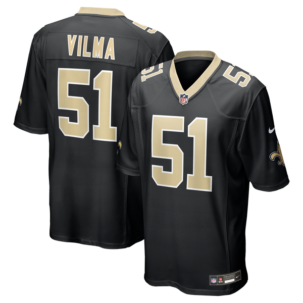 New Orleans Saints Jonathan Vilma Nike Black Game Retired Player Jersey