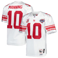 New York Giants 2007 Eli Manning Mitchell & Ness White Authentic Throwback Retired Player Jersey