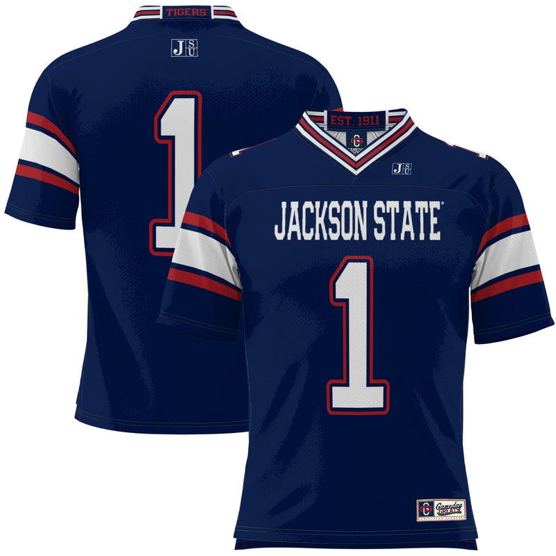 #1 Jackson State Tigers GameDay Greats Football Jersey - Navy