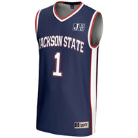 #1 Jackson State Tigers GameDay Greats Lightweight Basketball Jersey - Navy