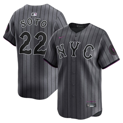 New York Mets Juan Soto Nike Gray City Connect Limited Player Jersey