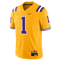 #1 LSU Tigers Nike Alternate Game Jersey - Gold