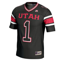 #1 Utah Utes GameDay Greats Football Jersey - Black