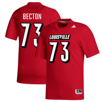 Mekhi Becton Louisville Cardinals adidas Replica Football Alumni Jersey - Red