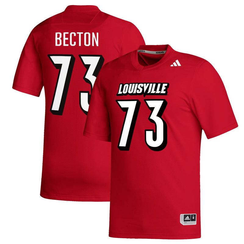 Mekhi Becton Louisville Cardinals adidas Replica Football Alumni Jersey - Red
