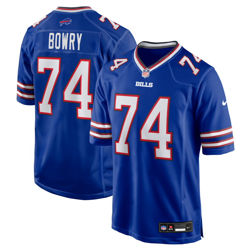 Buffalo Bills Jude Bowry Nike Royal Team Game Jersey