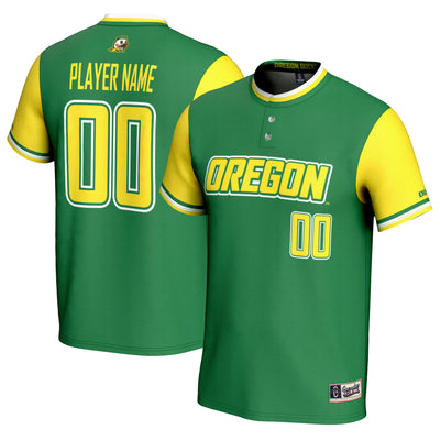 Oregon Ducks GameDay Greats NIL Pick-A-Player Lightweight Softball Jersey - Green