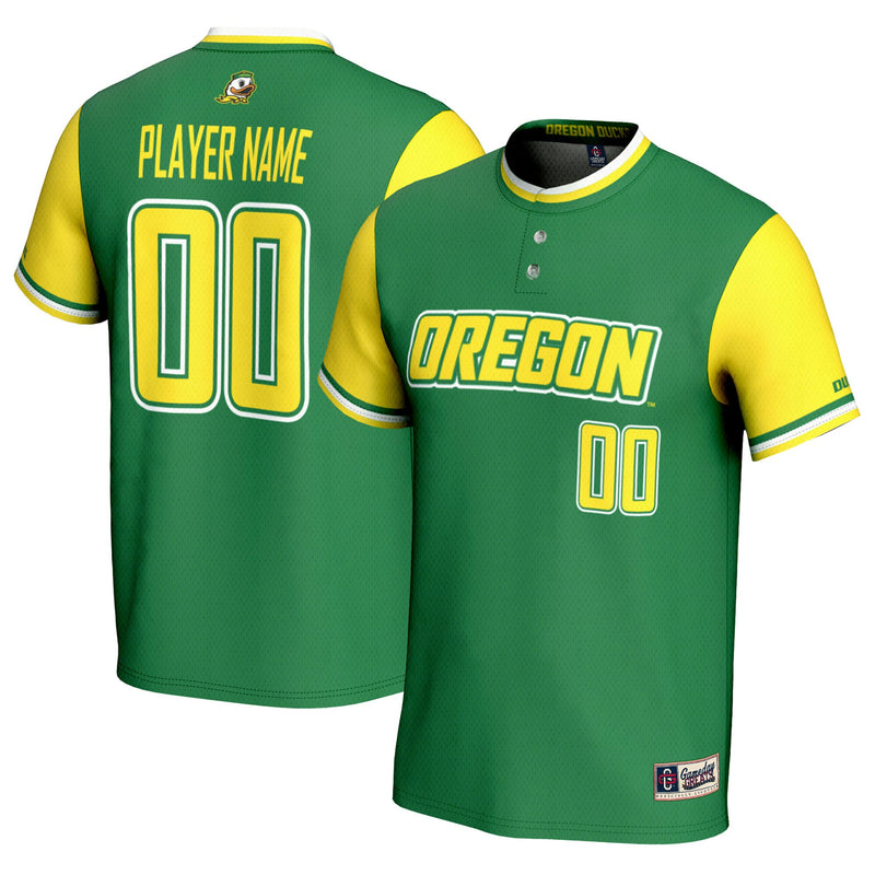 Oregon Ducks GameDay Greats NIL Pick-A-Player Lightweight Softball Jersey - Green