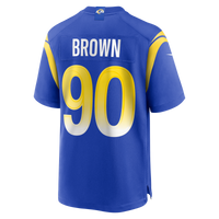 Los Angeles Rams Earnest Brown IV Nike Royal Team Game Jersey